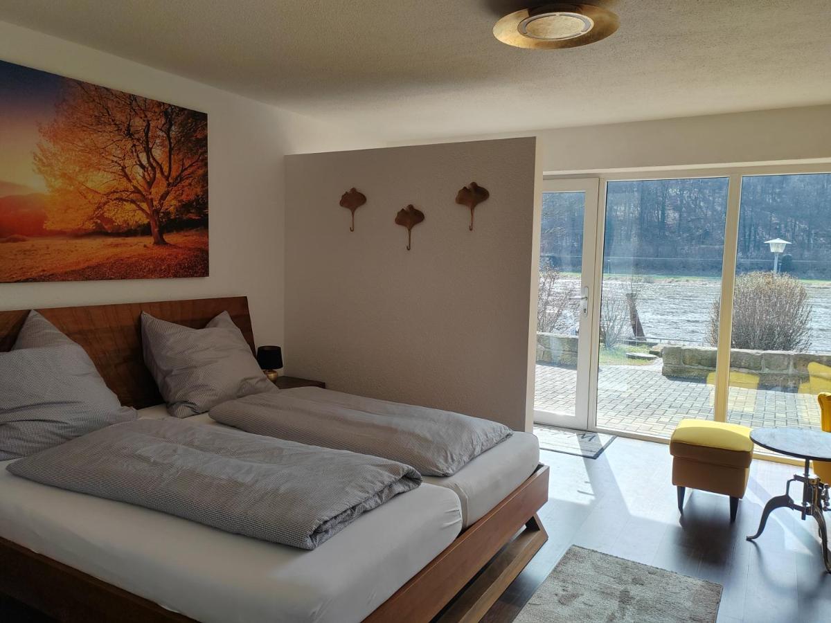 Ferienwohnung Elbtraum بيرنا المظهر الخارجي الصورة